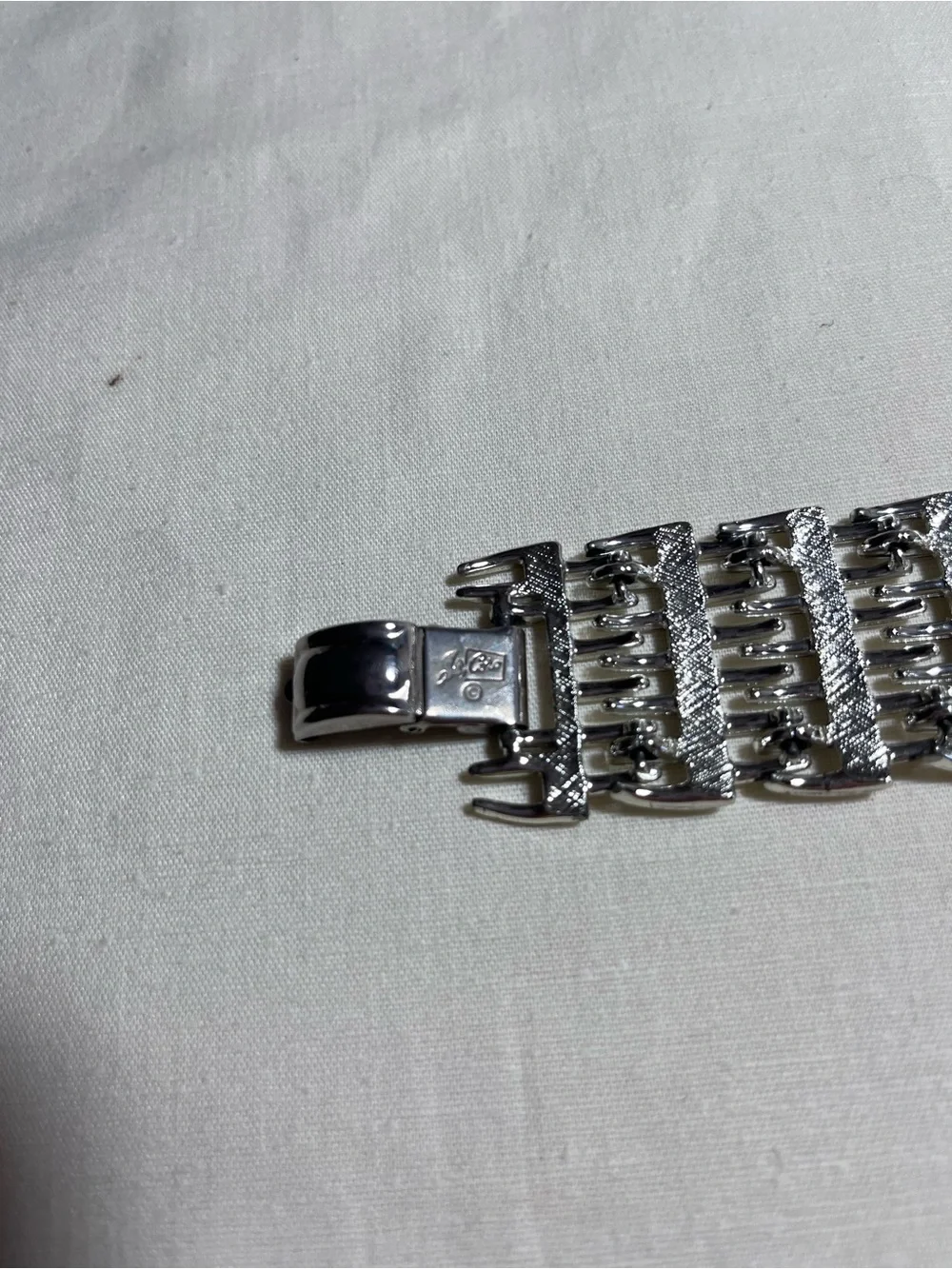 Coro Pegasus Vintage 40’s-50’s Silver-Tone Panel Bracelet
